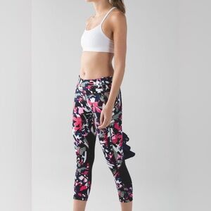 Lululemon Pace Rival Crop- Pop Cut Boom Juice Multi/ Black/ Size 4